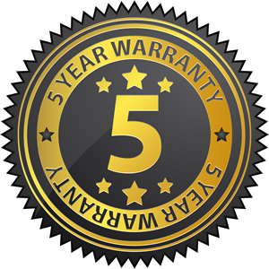 5 year Warranty